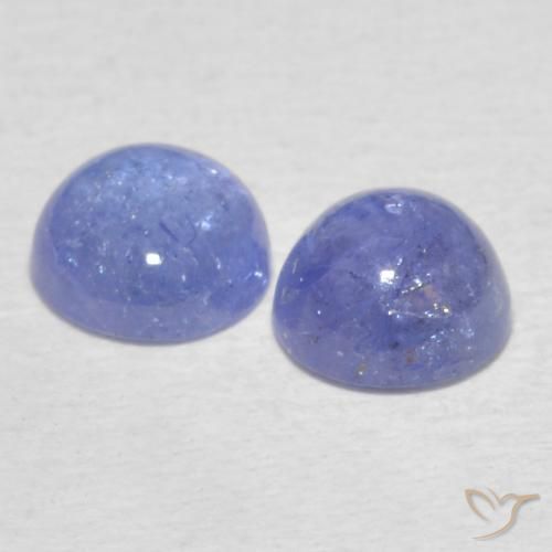 1.34 ct natürliche Hellviolettes Blau Tansanit-Edelsteine, Runden, Transparent