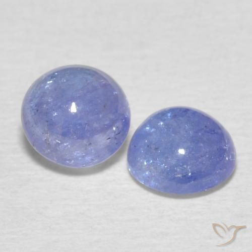 1.39 ct natürliche Intensives Violettblau Tansanit-Edelsteine, Runden, Transparent