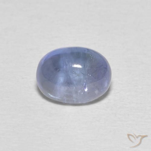 1.76ct Natürlicher hellviolett-blau Tansanit, Oval, Transparent
