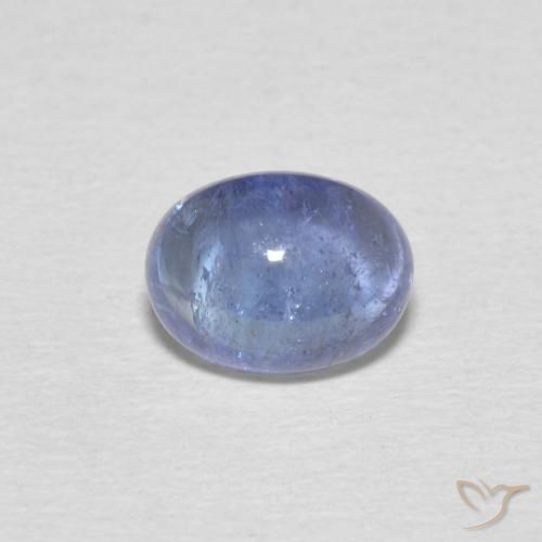 1.76ct Natürlicher Hellviolettes Blau Tansanit, Oval, Transparent