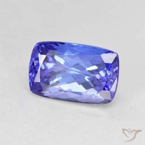 9,17 ctw natürlicher tiefviolett-blau Tansanit, Kissen, VVS