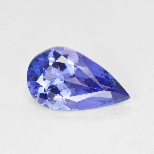 9,17 ctw natürlicher tiefviolett-blau Tansanit, Birnenform, VVS