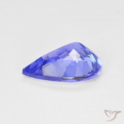 9,17 ctw natürlicher tiefviolett-blau Tansanit, Birnenform, VVS