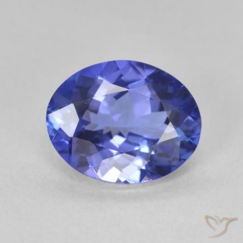 2.14ct Natürlicher tiefviolett-blau Tansanit, Oval, VVS