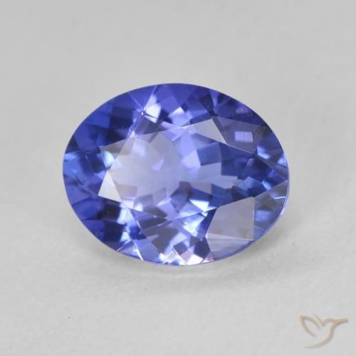 9,17 ctw natürlicher tiefviolett-blau Tansanit, Oval, VVS