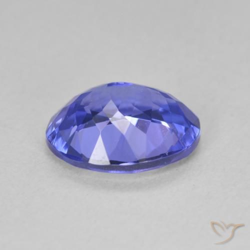 9,17 ctw natürlicher tiefviolett-blau Tansanit, Oval, VVS
