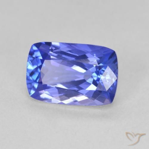 9,17 ctw natürlicher tiefviolett-blau Tansanit, Kissen, VVS