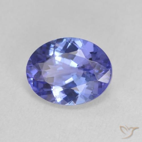 9,17 ctw natürlicher Intensives Violettblau Tansanit, Oval, VVS-VS