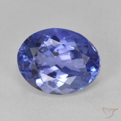 2.91ct Natürlicher Tiefviolettes Blau Tansanit, Oval, VVS
