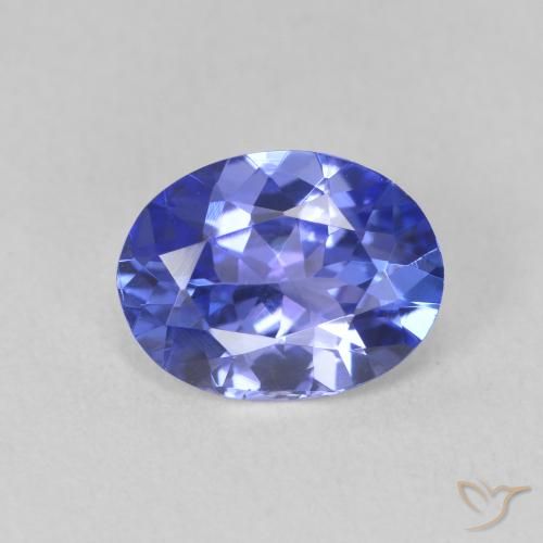 1.54ct Natürlicher Intensives Violettblau Tansanit, Oval, VVS