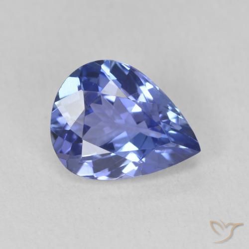 9,17 ctw natürlicher violett-blau Tansanit, Birnenform, VVS