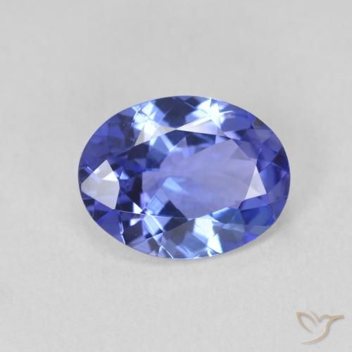 1.64ct Natürlicher Blau Tansanit, Oval, VVS