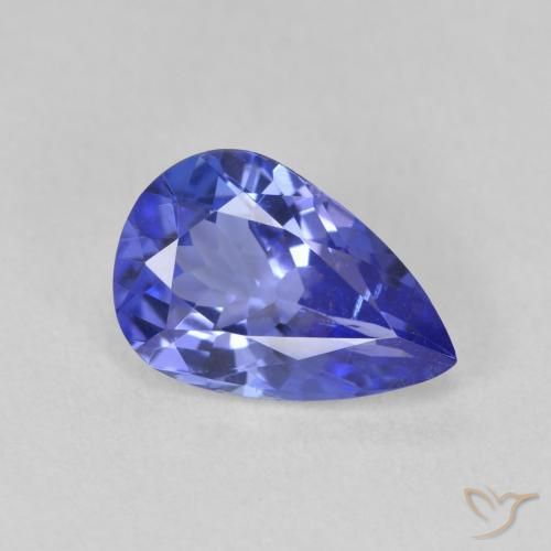 9,17 ctw natürlicher tiefviolett-blau Tansanit, Birnenform, VVS
