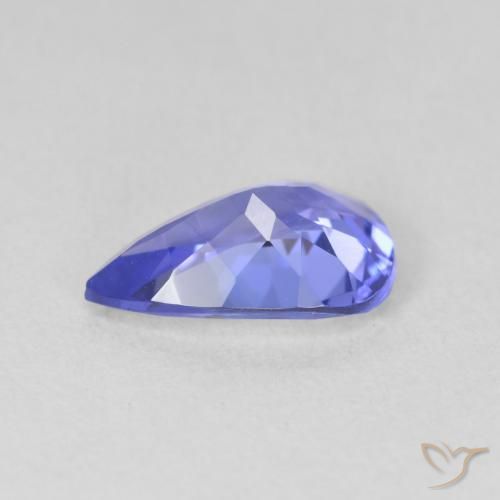 9,17 ctw natürlicher tiefviolett-blau Tansanit, Birnenform, VVS