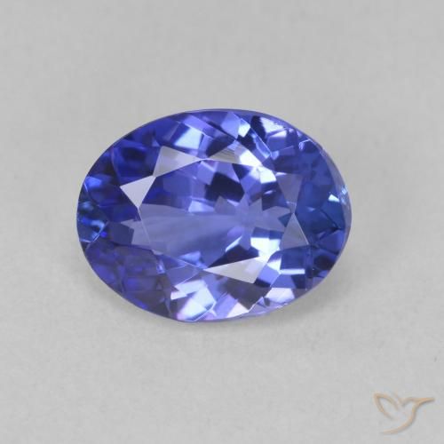 1.88ct Natürlicher tiefviolett-blau Tansanit, Oval, VVS