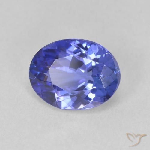 9,17 ctw natürlicher tiefviolett-blau Tansanit, Oval, VVS
