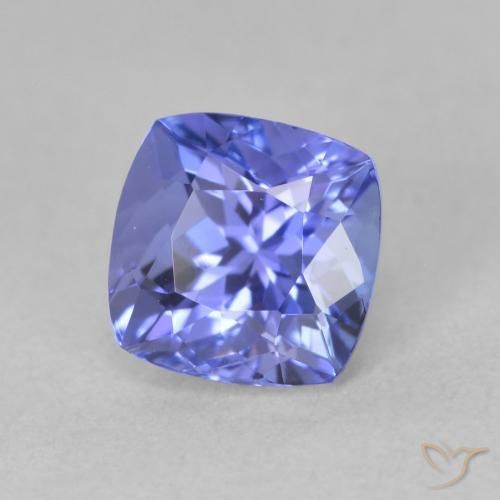 9,17 ctw natürlicher tiefviolett-blau Tansanit, Kissen, VVS