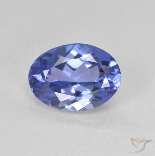 9,17 ctw natürlicher tiefviolett-blau Tansanit, Oval, VVS