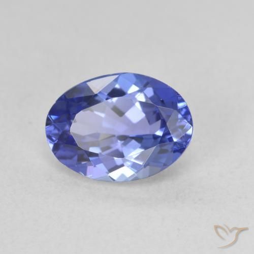 9,17 ctw natürlicher tiefviolett-blau Tansanit, Oval, VVS