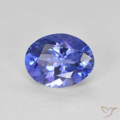 9,17 ctw natürlicher tiefviolett-blau Tansanit, Oval, VVS