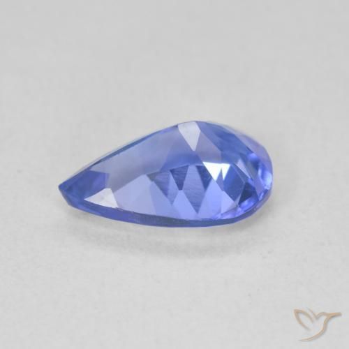 9,17 ctw natürlicher tiefviolett-blau Tansanit, Birnenform, VVS