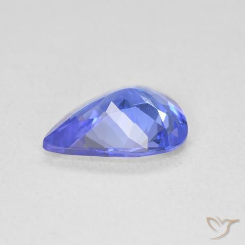 9,17 ctw natürlicher tiefviolett-blau Tansanit, Birnenform, VVS