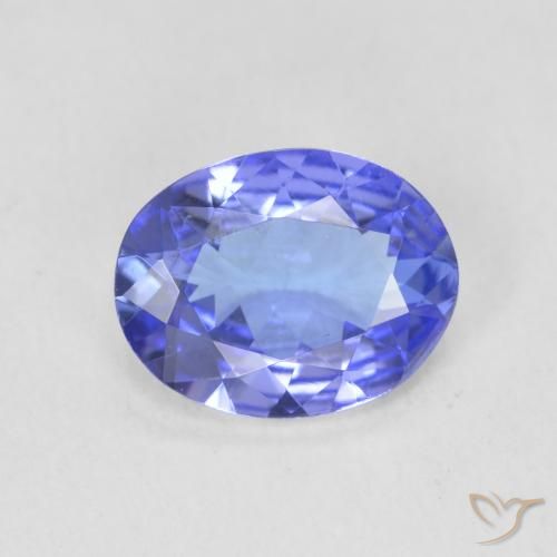 1.61ct Natürlicher tiefviolett-blau Tansanit, Oval, VVS