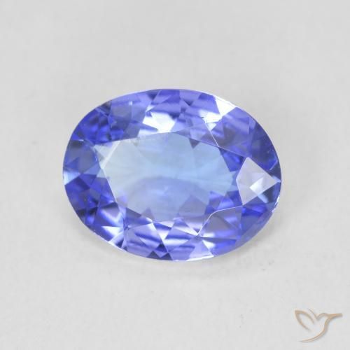 9,17 ctw natürlicher tiefviolett-blau Tansanit, Oval, VVS