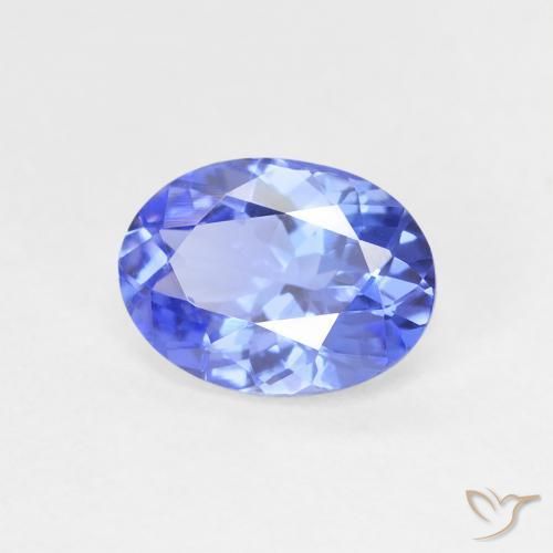 9,17 ctw natürlicher tiefviolett-blau Tansanit, Oval, VVS