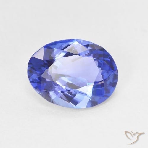 9,17 ctw natürlicher tiefviolett-blau Tansanit, Oval, VVS-VS