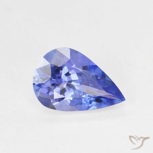 9,17 ctw natürlicher tiefviolett-blau Tansanit, Birnenform, VVS