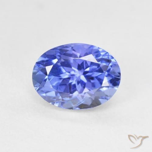 1.69ct Natürlicher tiefviolett-blau Tansanit, Oval, VVS