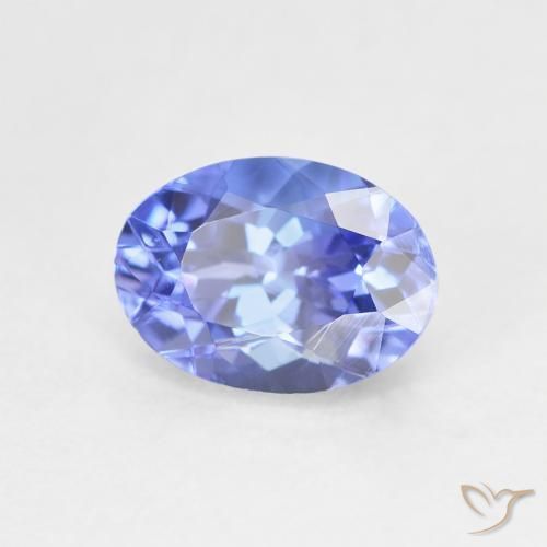 9,17 ctw natürlicher tiefviolett-blau Tansanit, Oval, VVS