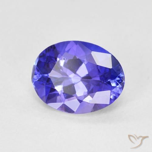 9,17 ctw natürlicher Intensives Violettblau Tansanit, Oval, VVS