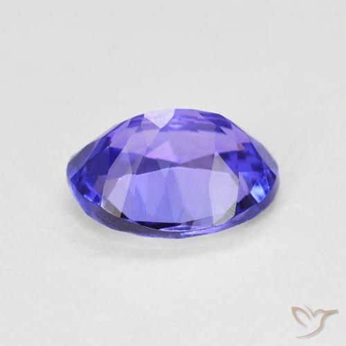 9,17 ctw natürlicher Intensives Violettblau Tansanit, Oval, VVS