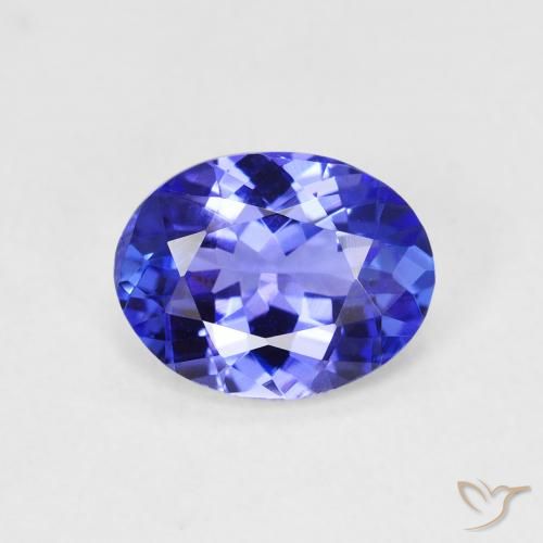1,73 ctw natürlicher blauer Tansanit, Oval Schliff, VVS