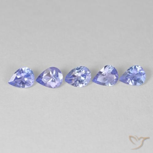 1.43 ct natürliche tiefblau Tansanit-Edelsteine, Birnenform, VVS-VS