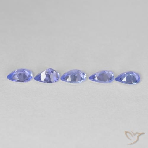 1.43 ct natürliche tiefblau Tansanit-Edelsteine, Birnenform, VVS-VS