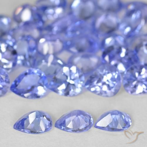 8.59 ct natürliche Elektrisches Lila Blau Tansanit-Edelsteine, Birnenform, VS