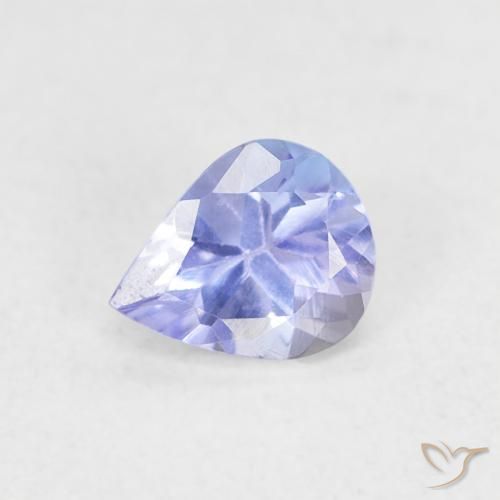 0.38ct Natürlicher violett-blau Tansanit, Birnenform, VVS-VS