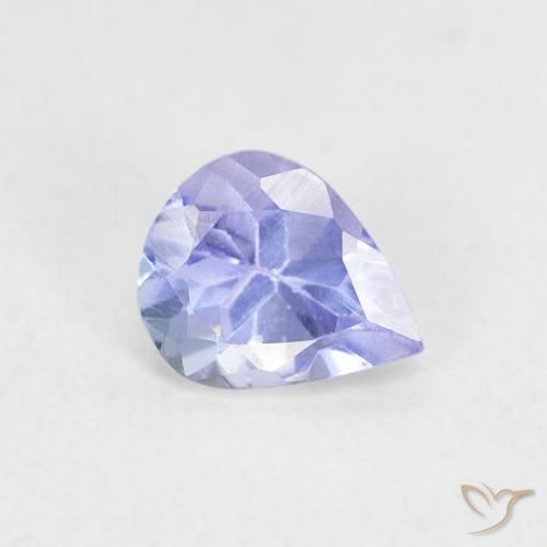 9,17 ctw natürlicher violett-blau Tansanit, Birnenform, VVS-VS