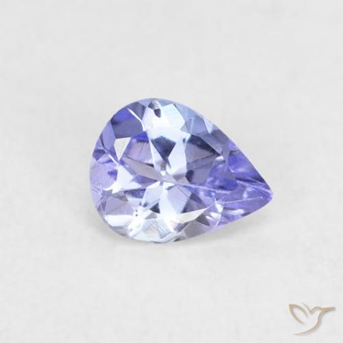9,17 ctw natürlicher violett-blau Tansanit, Birnenform, VVS-VS