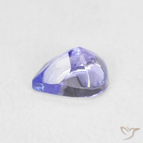 9,17 ctw natürlicher violett-blau Tansanit, Birnenform, VVS-VS