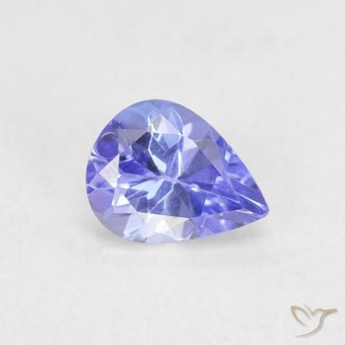 9,17 ctw natürlicher violett-blau Tansanit, Birnenform, VVS-VS