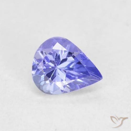 9,17 ctw natürlicher violett-blau Tansanit, Birnenform, VVS-VS