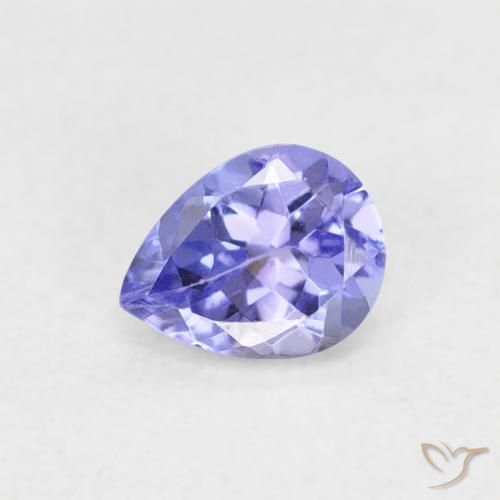 0.36ct Natürlicher Elektrisches Blau Tansanit, Birnenform, VVS-VS