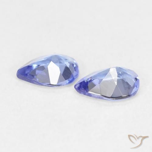 0.53 ct natürliche Intensives Blau Tansanit-Edelsteine, Birnenform, VS