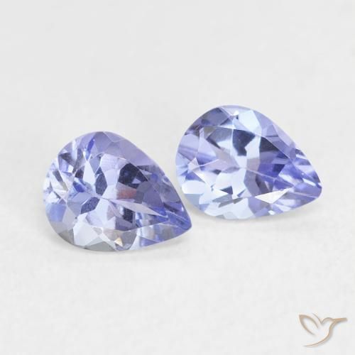0.63 ct natürliche Intensives Blau Tansanit-Edelsteine, Birnenform, VVS-VS
