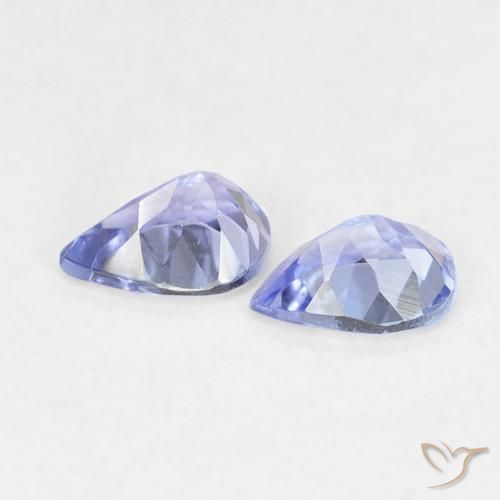 0.63 ct natürliche Intensives Blau Tansanit-Edelsteine, Birnenform, VVS-VS