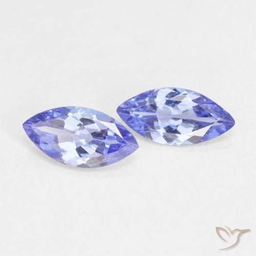 0.71 ct natürliche violett-blau Tansanit-Edelsteine, Marquise, VVS-VS
